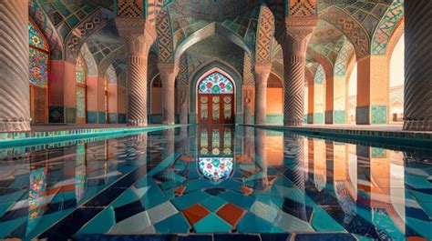 The Great Mosque of Yazd: Intricate Geometric Patterns and Vibrant Tilework!