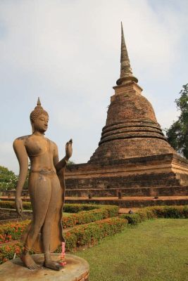 The Guardian Figures – A Serene Glimpse into Sukhothai-Era Spirituality