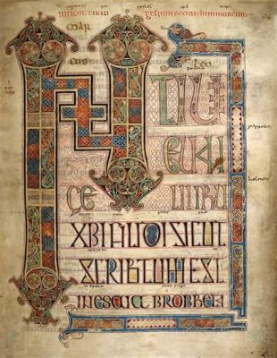 The Lindisfarne Gospels! An Illuminated Manuscript Exuding Sacred Majesty and Intricate Detail