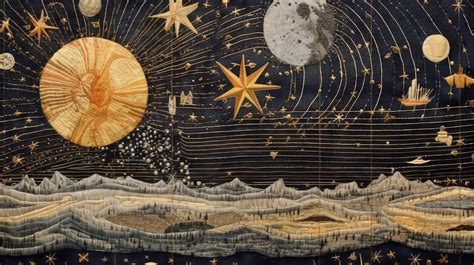 The Twenty-Eight Constellations Tapestry - A Celestial Symphony Woven in Silk and Thread!