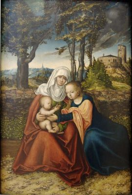 The Virgin and Child with Saint Anne? A Masterful Study of Composition and Tender Emotional Resonance!