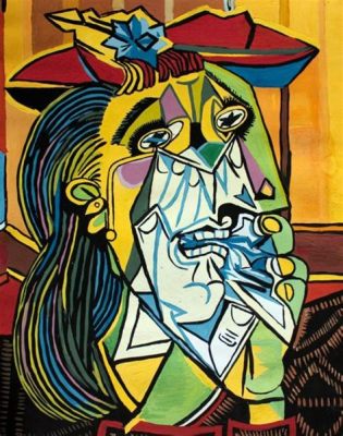 The Weeping Woman Captures the Essence of Grief and Yearning through Bold Strokes and Ethereal Hues!